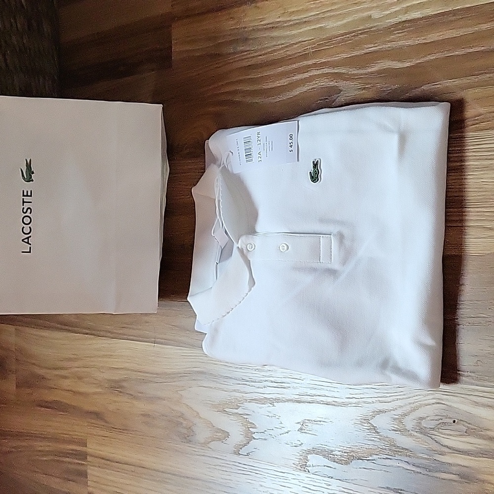 White Polo shirt.